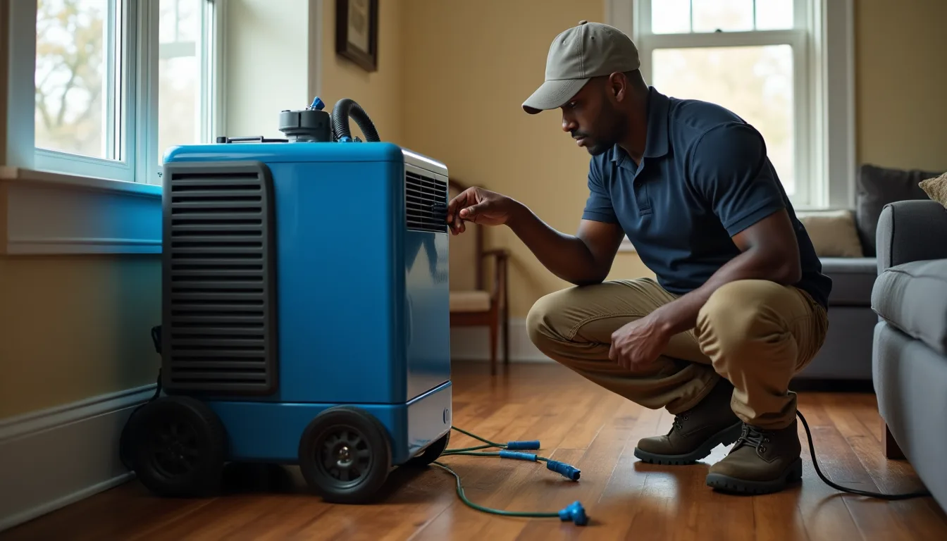 Water damage restoration service